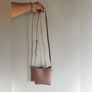 Like New Samara Pink Crossbody Purse Vegan Leather Pink‎ Bag Blush Pink Sling